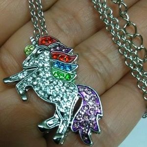 Rhinestone unicorn 🦄 necklace